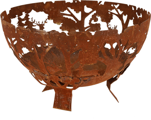 Cuenco de Fuego Ciervos Bosque